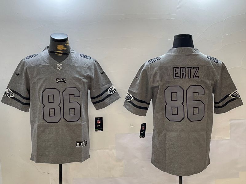Men Philadelphia Eagles #86 Ertz Grey Throwback 2024 Nike Limited NFL Jersey style 7->philadelphia eagles->NFL Jersey